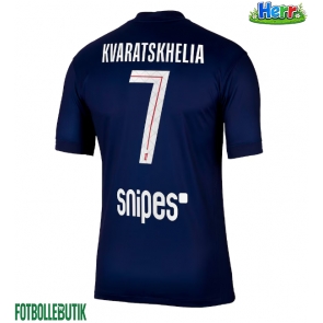 Paris Saint-Germain Khvicha Kvaratskhelia #7 Hemmatröja 2025-26 Kortärmad